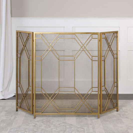 Uttermost - Rosen Gold Fireplace Screen - 18707 veiw 2