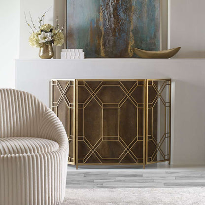 Uttermost - Rosen Gold Fireplace Screen - 18707 veiw 3