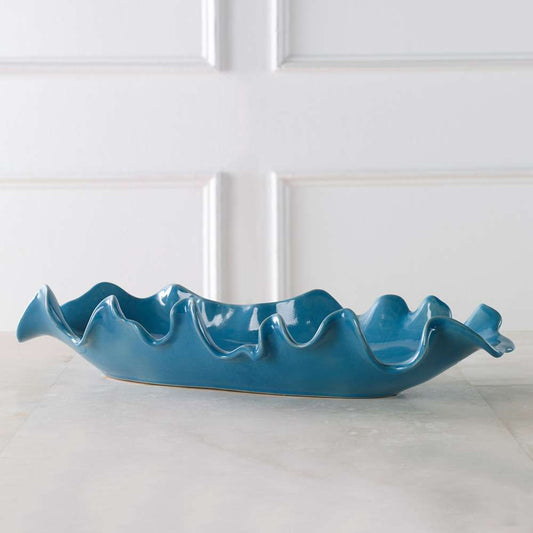 Uttermost - Ruffled Feathers Blue Bowl - 18052 veiw 2