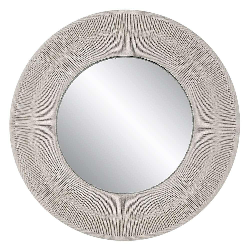 Uttermost - Sailors Knot White Small Round Mirror - 09824 veiw 1