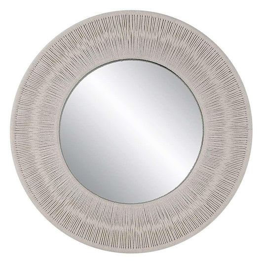 Uttermost - Sailors Knot White Small Round Mirror - 09824 veiw 1
