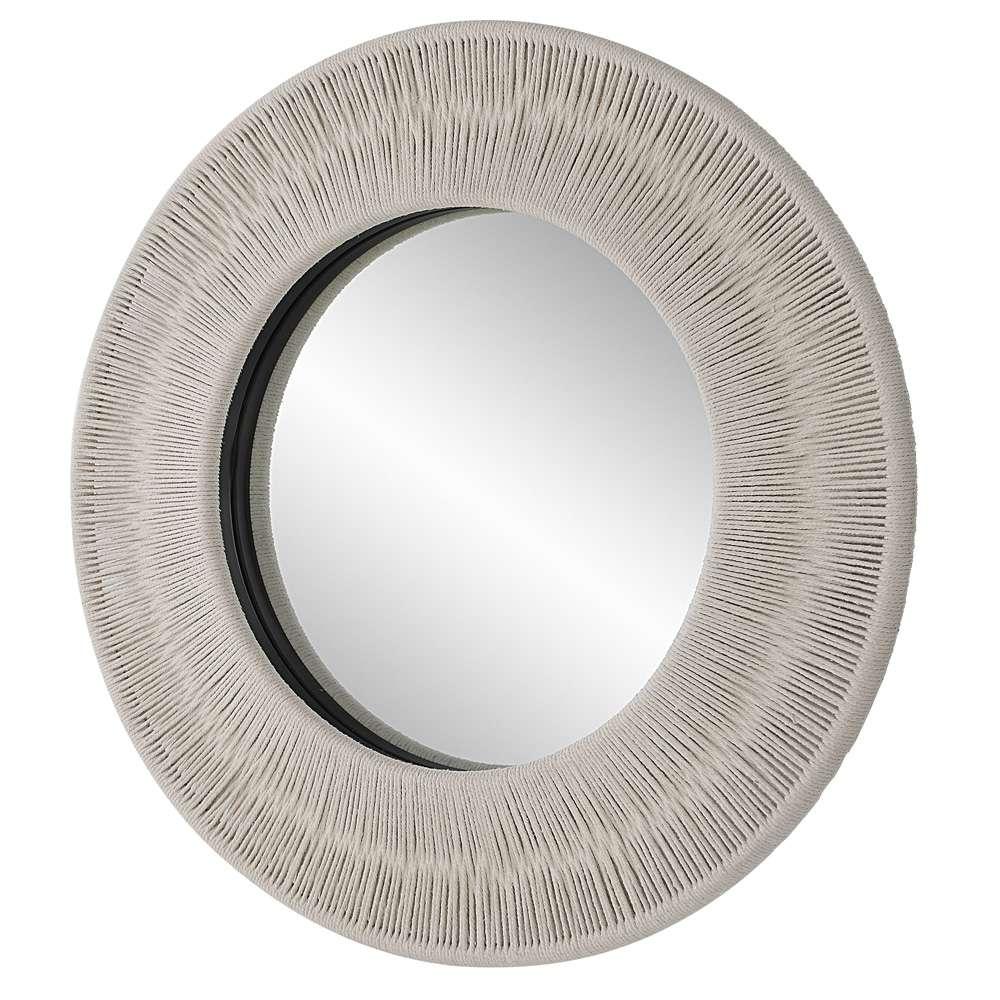 Uttermost - Sailors Knot White Small Round Mirror - 09824 veiw 3