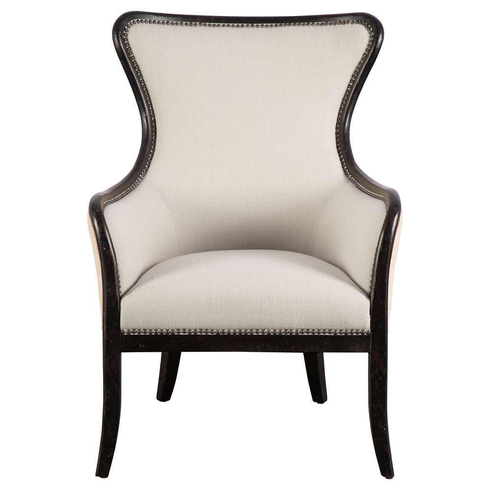 Uttermost - Sandy Wing Back Armchair - 23073 veiw 1