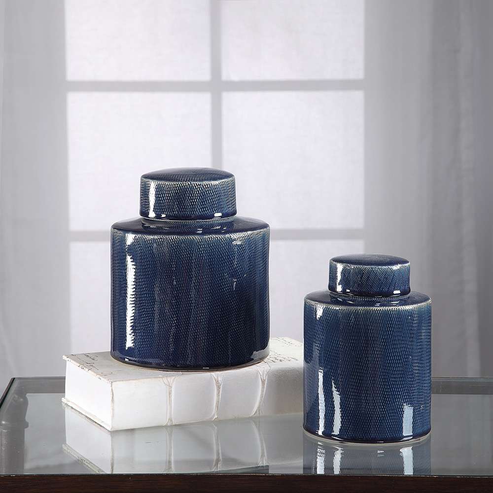 Uttermost - Saniya Blue Containers (Set of 2) - 18989 veiw 2