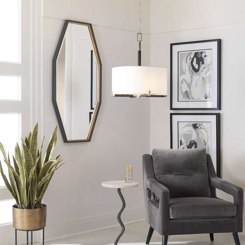 Uttermost - Savion Gold Octagon Mirror - 09258 veiw 4