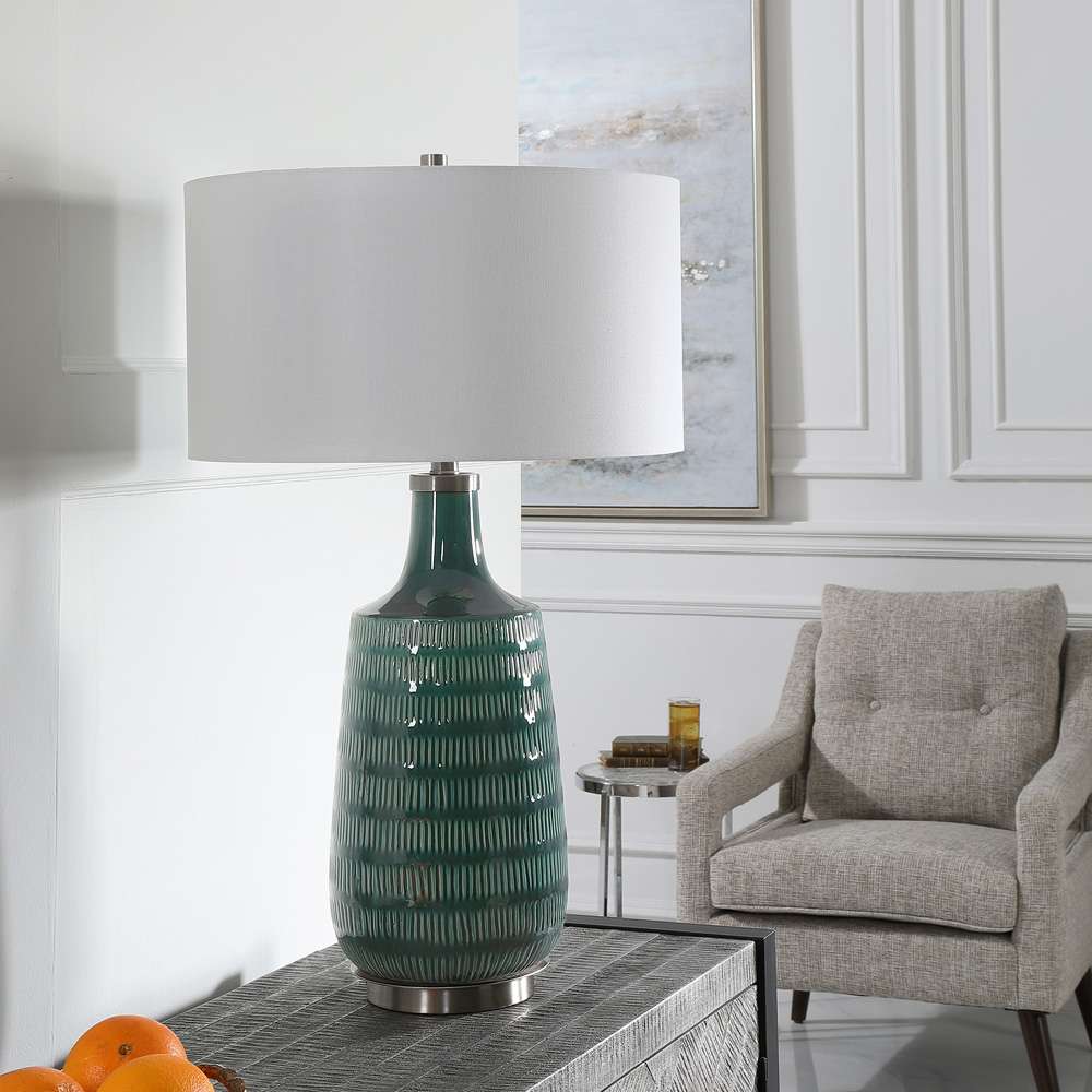 Uttermost - Scouts Deep Green Table Lamp - 28376-1 veiw 2