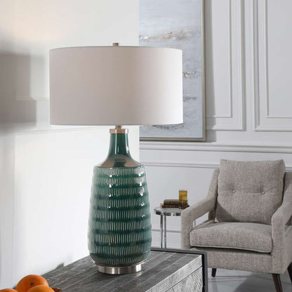 Uttermost - Scouts Deep Green Table Lamp - 28376-1 veiw 4