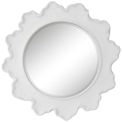 Uttermost - Sea Coral White Round Mirror - 09797 veiw 1