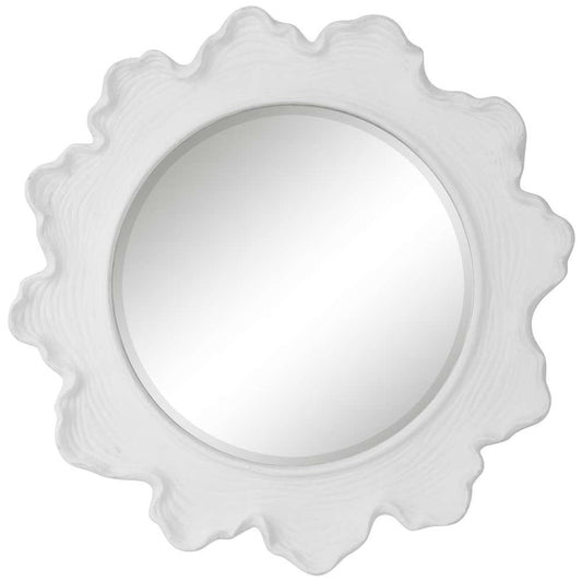 Uttermost - Sea Coral White Round Mirror - 09797 veiw 1