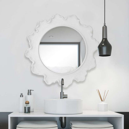 Uttermost - Sea Coral White Round Mirror - 09797 veiw 4