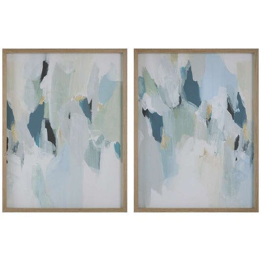 Uttermost - Seabreeze Abstract Framed Canvas Prints Set/2 - 32282 veiw 1