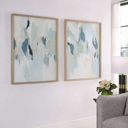 Uttermost - Seabreeze Abstract Framed Canvas Prints Set/2 - 32282 veiw 2