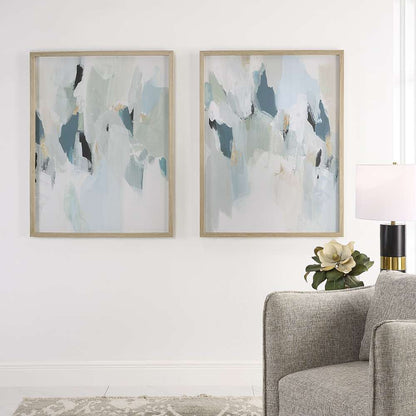 Uttermost - Seabreeze Abstract Framed Canvas Prints Set/2 - 32282 veiw 4