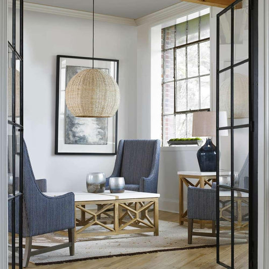 Uttermost -  Seagrass 1 Light Dome Pendant - 21536 veiw 2