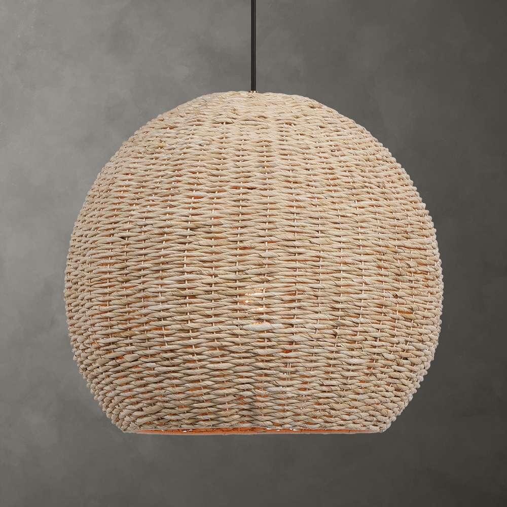 Uttermost -  Seagrass 1 Light Dome Pendant - 21536 veiw 4