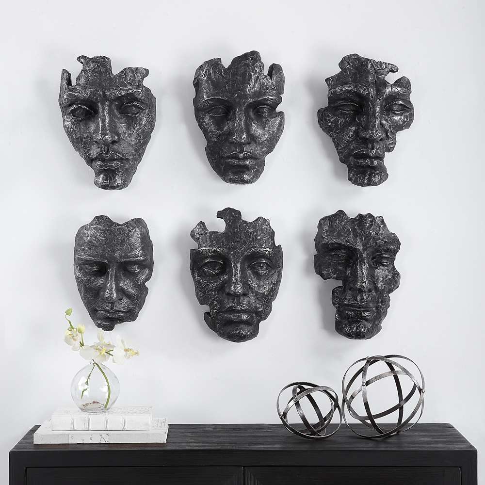 Uttermost - Self-Portrait Metallic Wall Decor, Set/6 - 04350 veiw 4