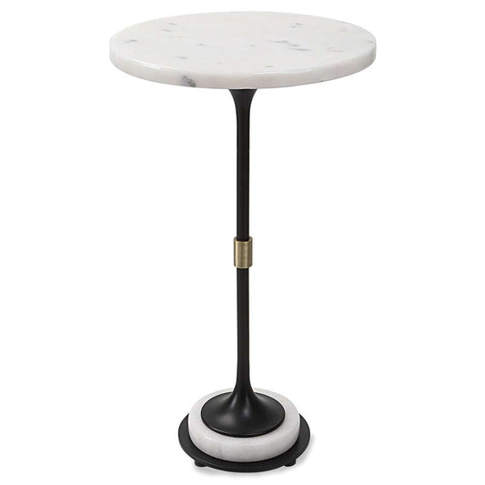 Uttermost - Sentry White Marble Accent Table - 25231 veiw 1