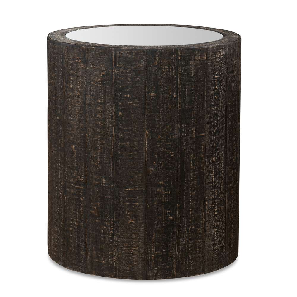 Uttermost - Sequoia Mirrored Drum Table - 25289 veiw 1