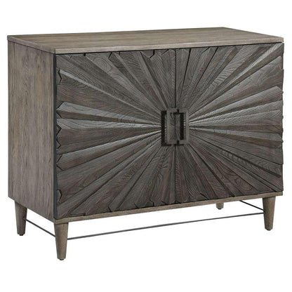 Uttermost - Shield Gray Oak 2 Door Cabinet - 25085 veiw 3