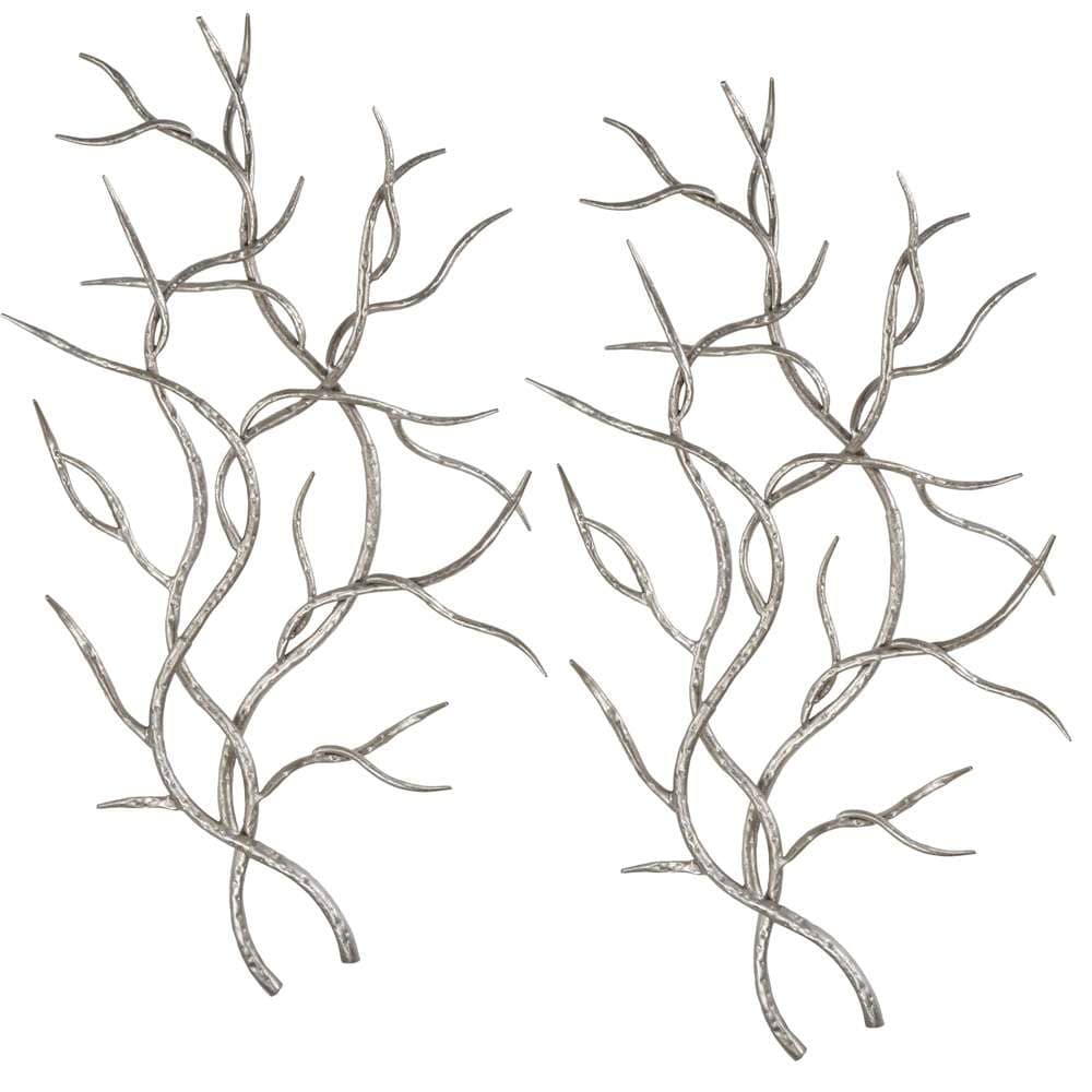 Uttermost - Silver Branches Wall Art (Set of 2) - 04053 veiw 1