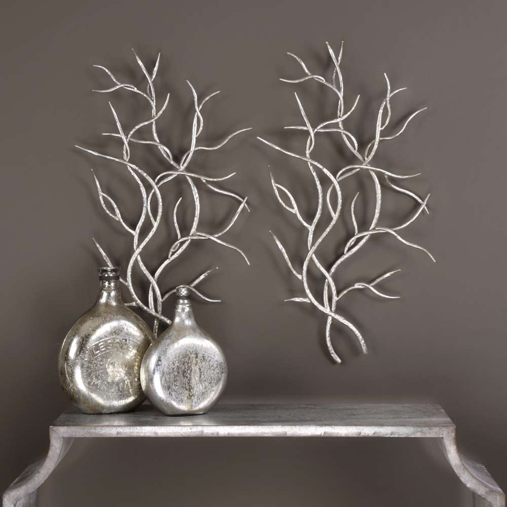 Uttermost - Silver Branches Wall Art (Set of 2) - 04053 veiw 2