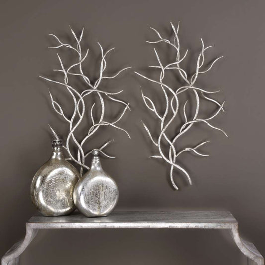 Uttermost - Silver Branches Wall Art (Set of 2) - 04053 veiw 2