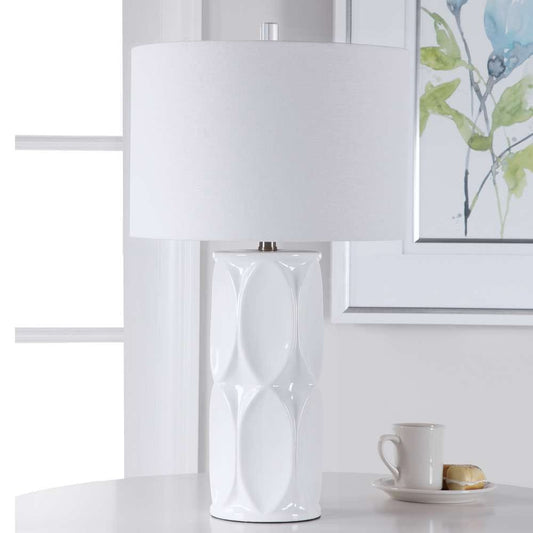Uttermost - Sinclair White Table Lamp - 28342-1 veiw 2