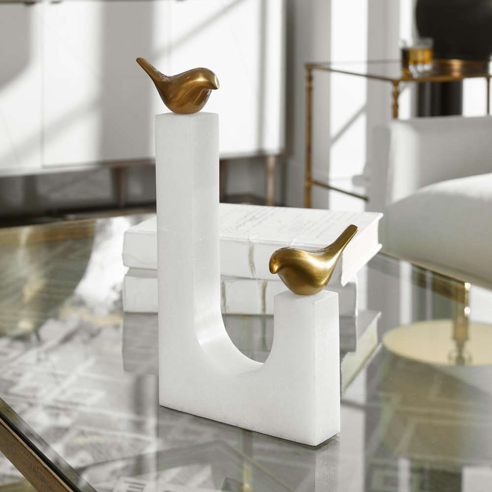 Uttermost - Songbirds Brass Sculpture - 18603 veiw 4