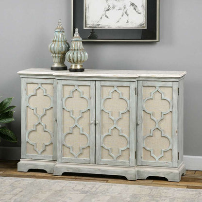 Uttermost - Sophie 4 Door Grey Cabinet - 24520 veiw 3