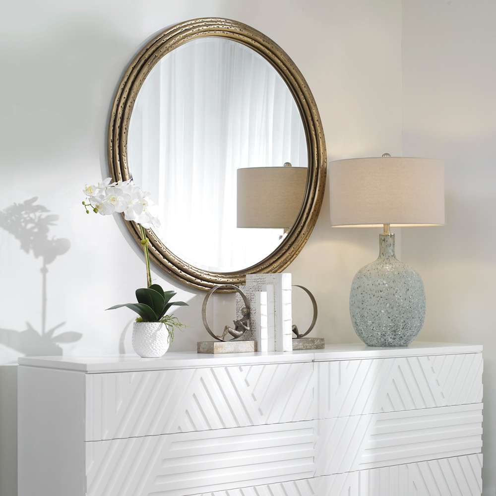 Uttermost - Spera Round Gold Mirror - 09183 veiw 2