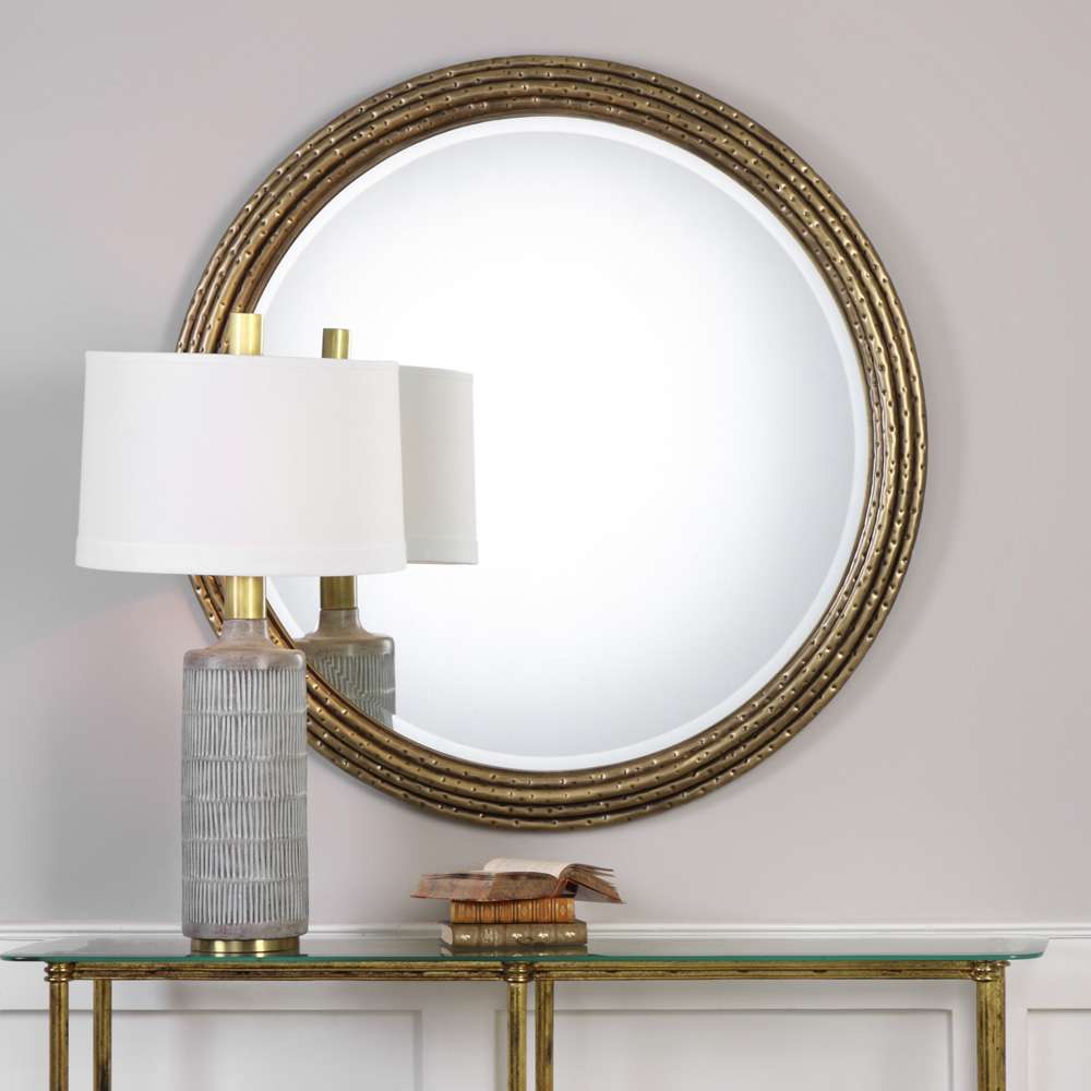 Uttermost - Spera Round Gold Mirror - 09183 veiw 3
