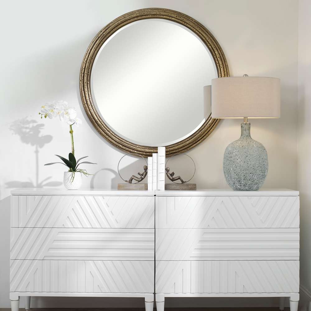 Uttermost - Spera Round Gold Mirror - 09183 veiw 4
