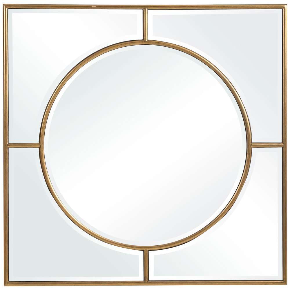 Uttermost - Stanford Gold Square Mirror - 09673 veiw 1