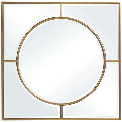 Uttermost - Stanford Gold Square Mirror - 09673 veiw 1