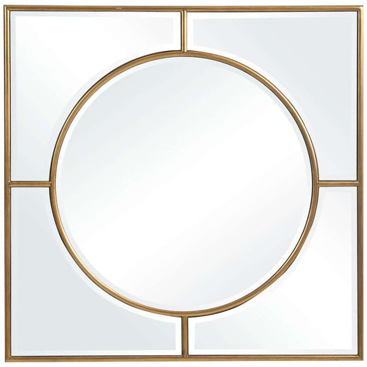 Uttermost - Stanford Gold Square Mirror - 09673 veiw 1