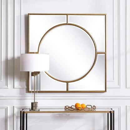 Uttermost - Stanford Gold Square Mirror - 09673 veiw 4