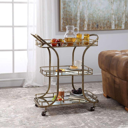 Uttermost - Stassi Gold Serving Cart - 24876 veiw 4