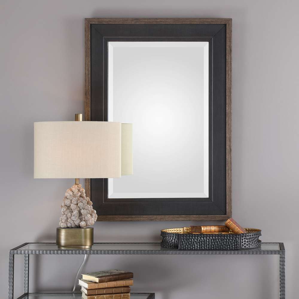 Uttermost - Staveley Rustic Black Mirror - 09377 veiw 4