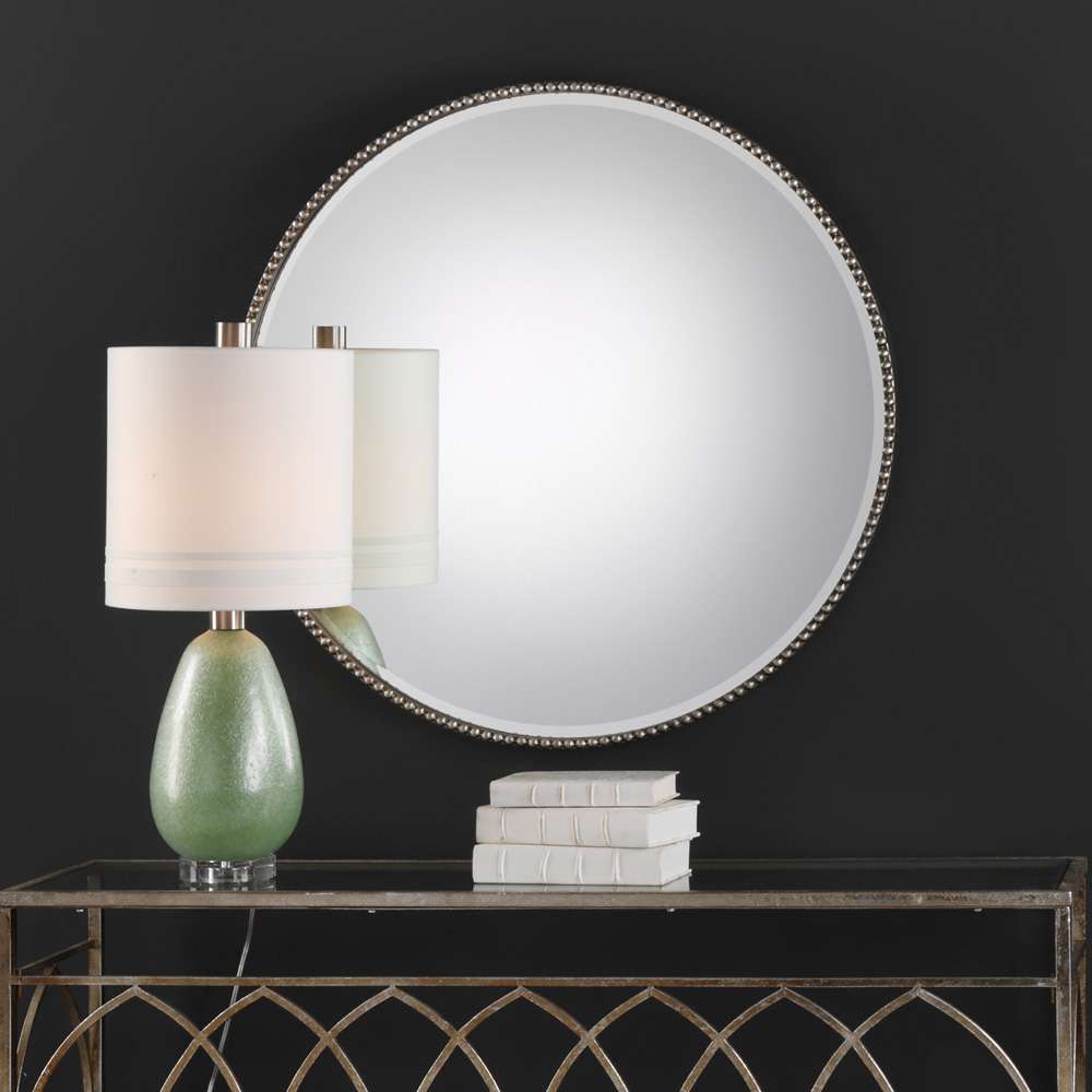 Uttermost - Stefania Beaded Round Mirror - 09252 veiw 2