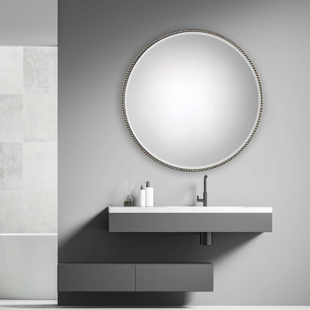 Uttermost - Stefania Beaded Round Mirror - 09252 veiw 4