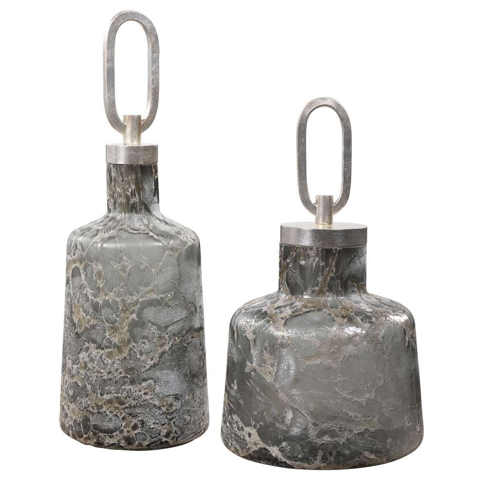 Uttermost - Storm Art Glass Bottles (Set of 2) - 17840 veiw 1