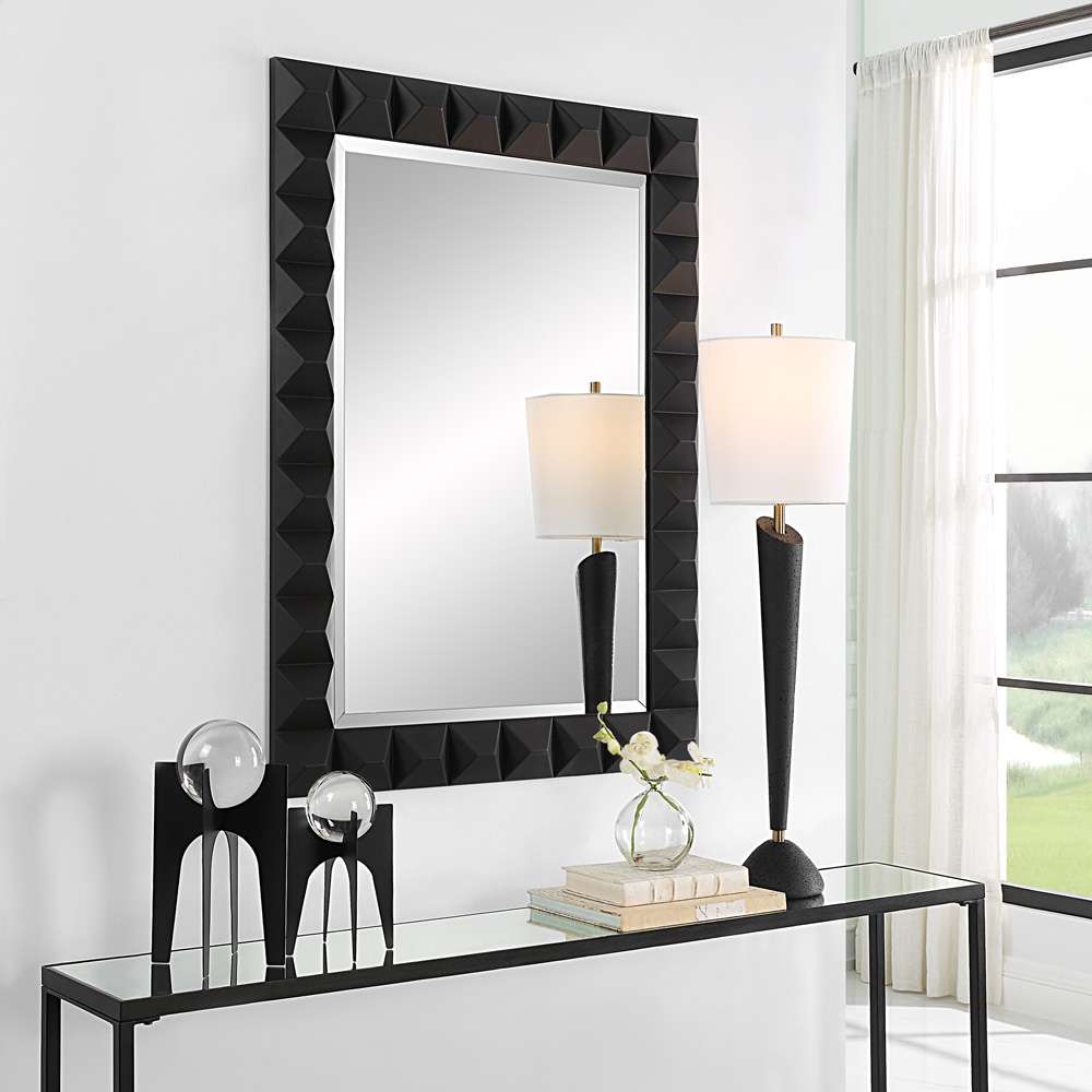 Uttermost - Studded Black Mirror - 09941 veiw 2