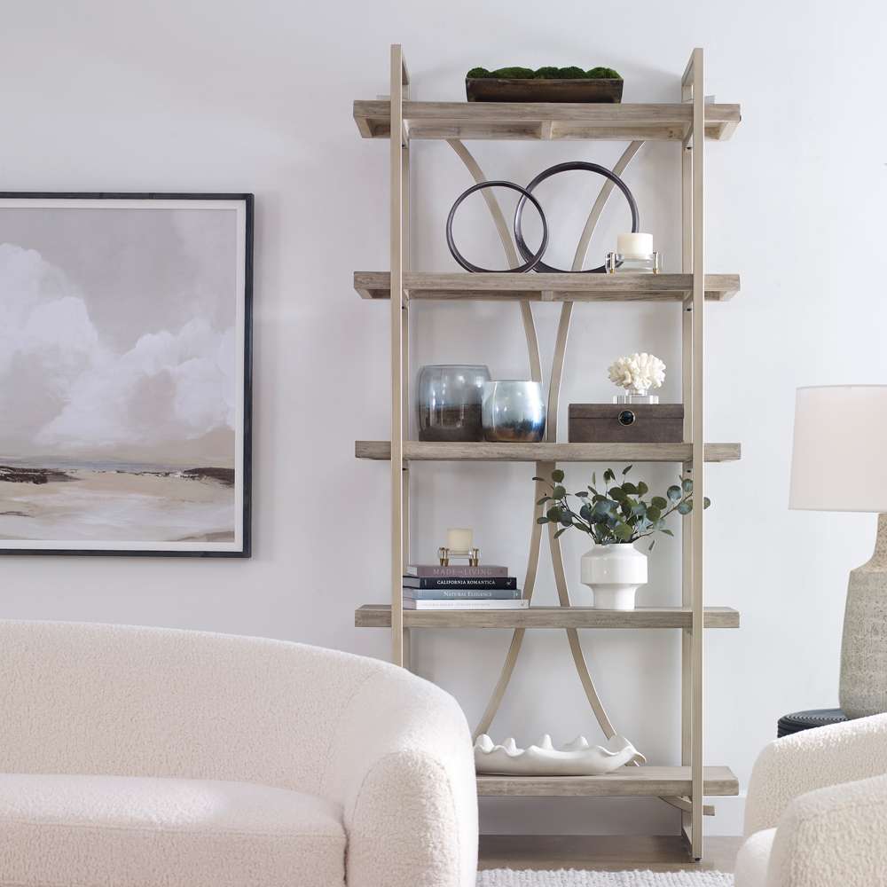 Uttermost - Sway Soft Gray Etagere - 22902 veiw 4
