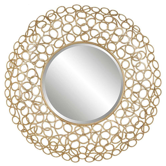 Uttermost - Swirl Round Gold Mirror - 09850 veiw 1