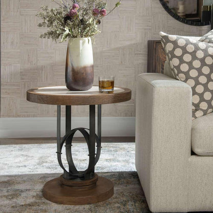 Uttermost - Sydney Light Oak Side Table - 25841 veiw 4
