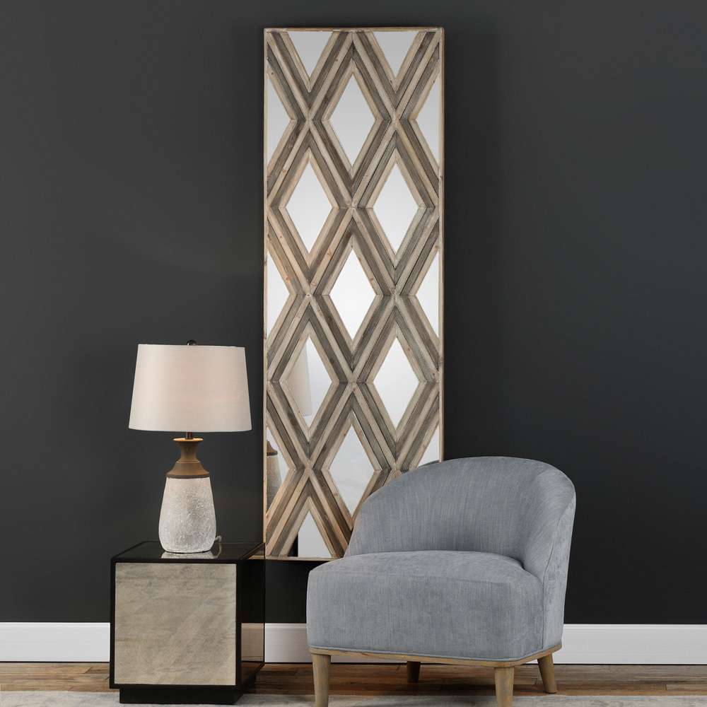 Uttermost - Tahira Geometric Argyle Pattern Wall Mirror - 04116 veiw 2