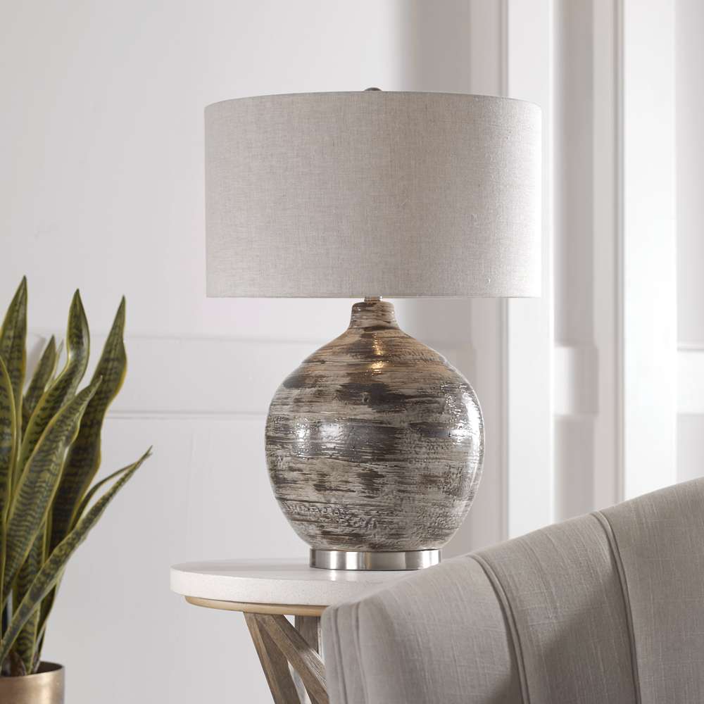 Uttermost - Tamula Distressed Ivory Table Lamp - 27656-1 veiw 4