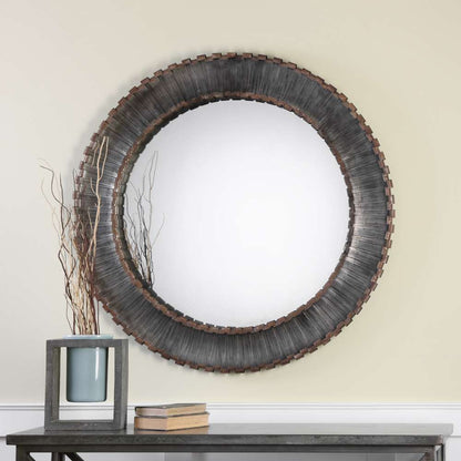Uttermost - Tanaina Silver Round Mirror - 09175 veiw 2