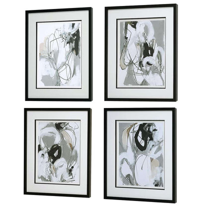 Uttermost - Tangled Threads Abstract Framed Prints (Set of 4) - 41419 veiw 3