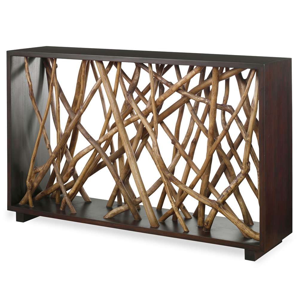 Uttermost - Teak Maze Console Table - 22901 veiw 3